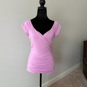 Fitted, Soft lilac-colored top by White House Black Market
